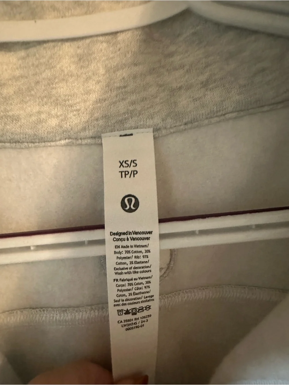Lululemon Scuba oversized half zip crew neck
